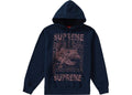 Supreme Clothing DOVES HOODED SWEATSHIRT NAVY