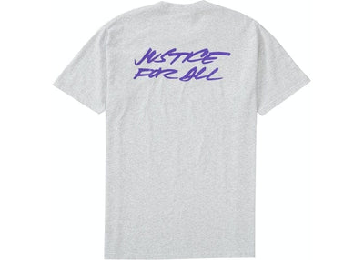 SUPREME CLOTHING SUPREME FUTURA LOGO TEE GREY/PURPLE M0-tDp_P_