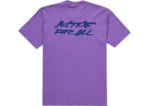 SUPREME CLOTHING SUPREME FUTURA LOGO TEE PURPLE