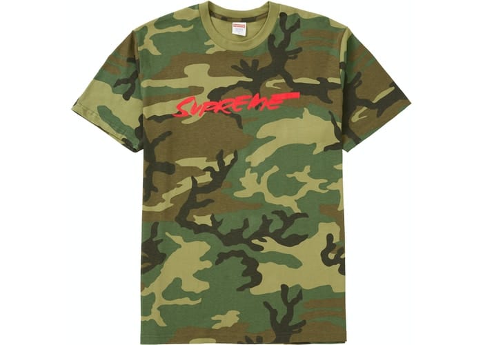 SUPREME CLOTHING SUPREME FUTURA LOGO TEE WOODLAND CAMO 6kiCsSqXB