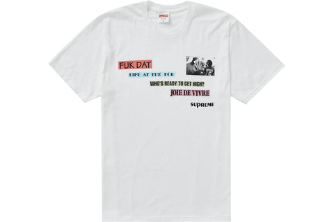 SUPREME JOIE DE VIVRE TEE WHITE