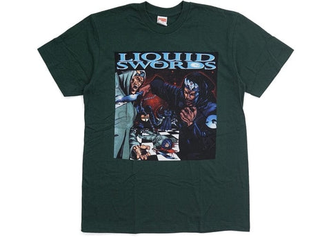 Supreme Clothing SUPREME LIQUID SWORDS TEE GREEN
