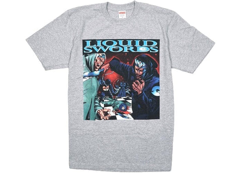 Supreme Clothing SUPREME LIQUID SWORDS TEE GREY SU8557