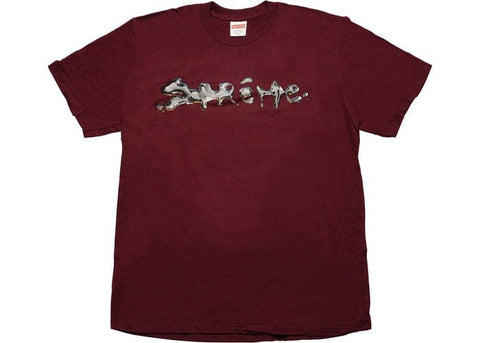 SUPREME CLOTHING SUPREME LIQUID TEE BURGUNDY