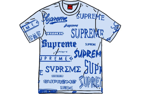 SUPREME CLOTHING SUPREME MULTI LOGO TEE WHITE