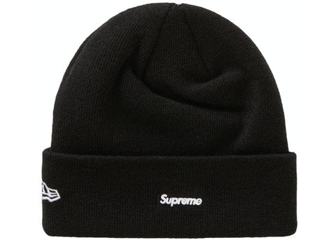 SUPREME ACCESSORIES SUPREME NEW ERA S LOGO BEANIE BLACK