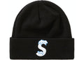 SUPREME ACCESSORIES SUPREME NEW ERA S LOGO BEANIE BLACK