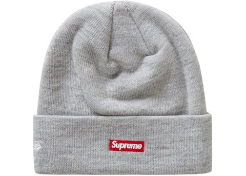 SUPREME ACCESSORIES SUPREME NEW ERA S LOGO BEANIE FW20 GREY