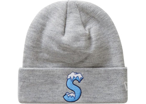 SUPREME ACCESSORIES SUPREME NEW ERA S LOGO BEANIE FW20 GREY