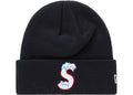 SUPREME ACCESSORIES SUPREME NEW ERA S LOGO BEANIE FW20 NAVY