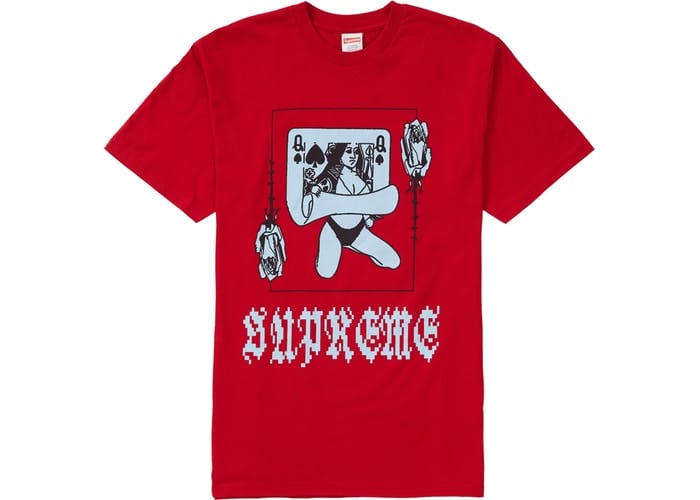 Supreme Clothing SUPREME QUEEN TEE RED