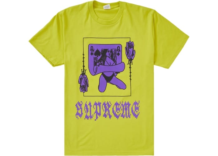 Supreme Clothing SUPREME QUEEN TEE SULFUR