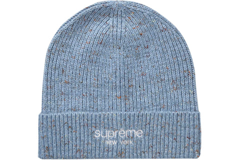 SUPREME RAINBOW SPECKLE BEANIE LIGHT BLUE