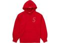 SUPREME CLOTHING SUPREME S LOGO HOODED SWEATSHIRT RED