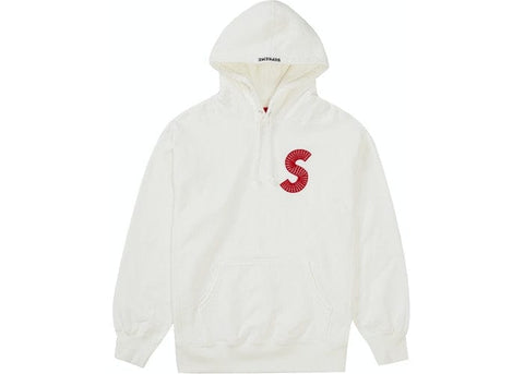 Supreme CLOTHING SUPREME S LOGO HOODED SWEATSHIRT WHITE jAKIxFMO6