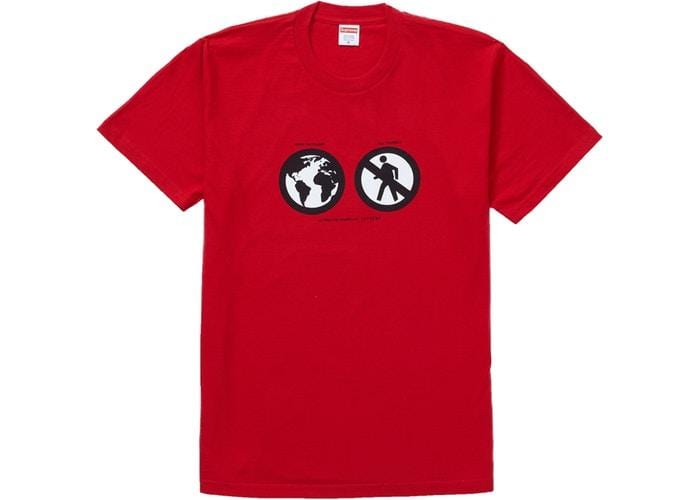 Supreme Clothing SUPREME SAVE THE PLANET TEE RED STTPFW19R