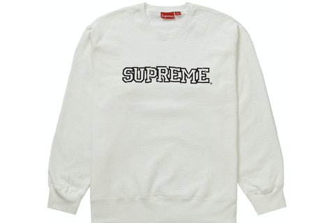 SUPREME CLOTHING SUPREME SHATTERED LOGO CREWNECK WHITE tCFqbExU7