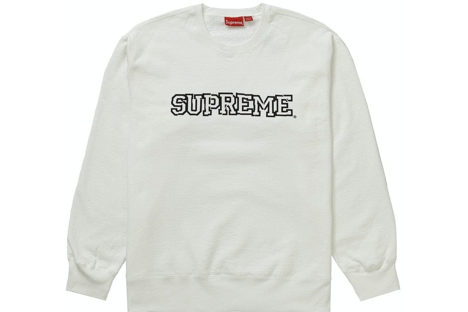 SUPREME CLOTHING SUPREME SHATTERED LOGO CREWNECK WHITE tCFqbExU7