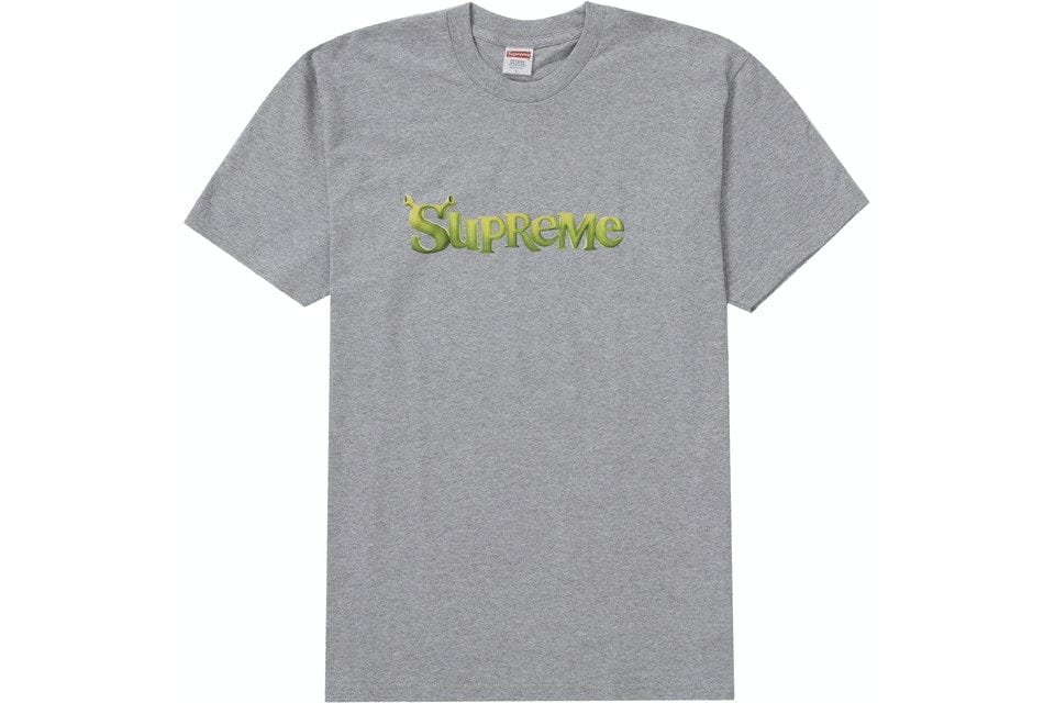 SUPREME CLOTHING SUPREME SHREK TEE GREY