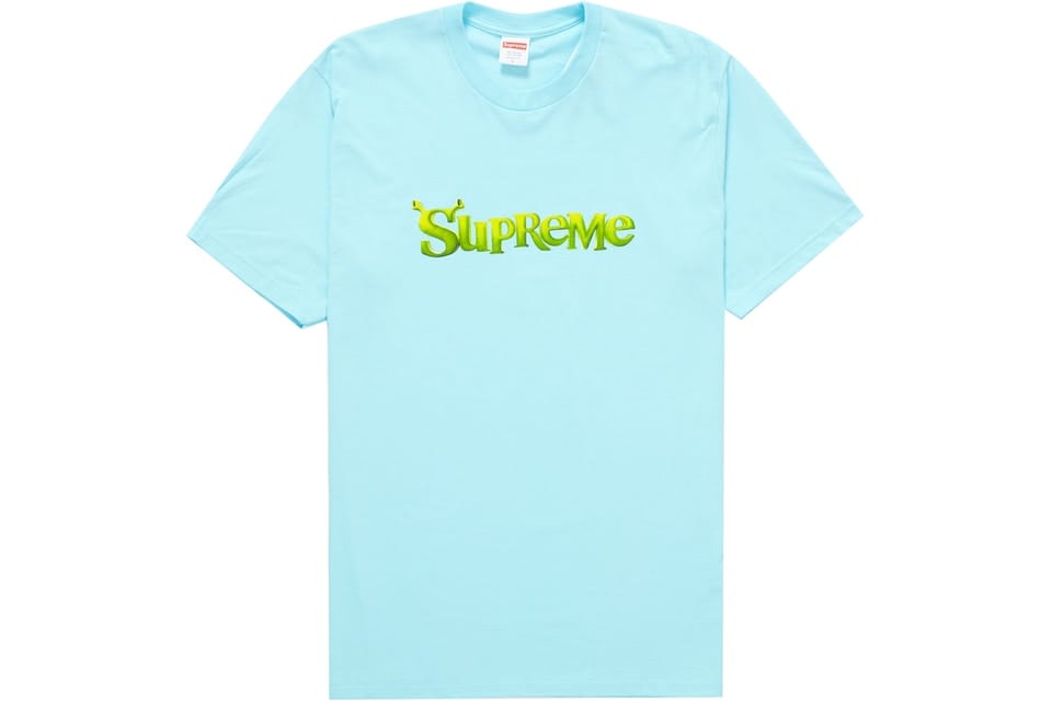 SUPREME CLOTHING SUPREME SHREK TEE TURQUOISE