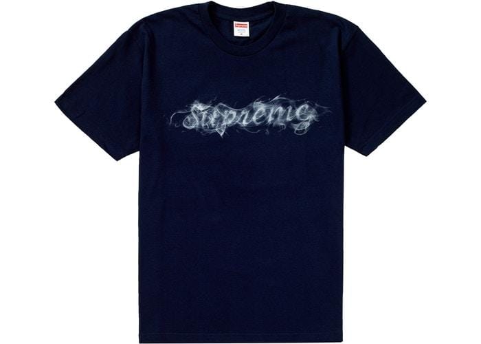 Supreme Clothing SUPREME SMOKE TEE NAVY