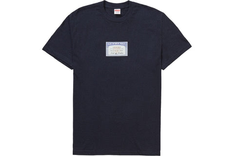 SUPREME CLOTHING SUPREME SOCIAL TEE NAVY