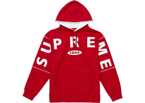 Supreme Clothing SPREAD LOGO HOODED SWEATSHIRT RED