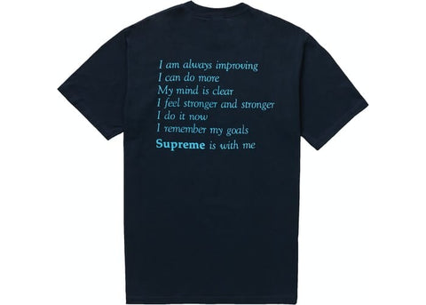 SUPREME CLOTHING SUPREME STAY POSITIVE TEE NAVY SUP-STPTNV