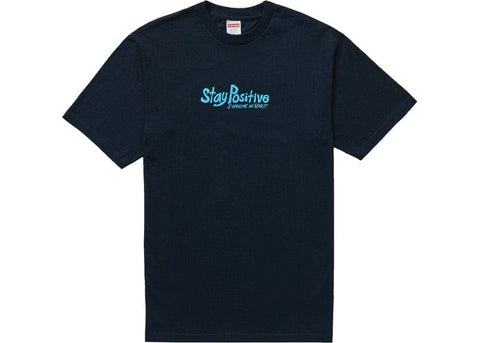 SUPREME CLOTHING SUPREME STAY POSITIVE TEE NAVY SUP-STPTNV