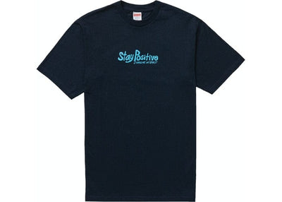 SUPREME CLOTHING SUPREME STAY POSITIVE TEE NAVY SUP-STPTNV