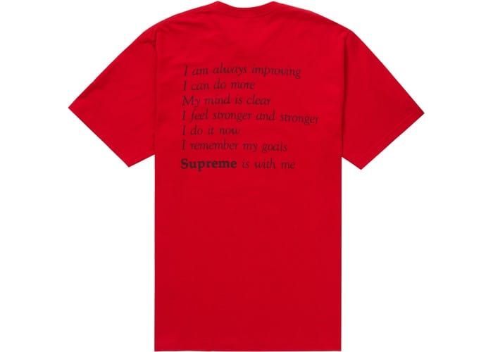 SUPREME CLOTHING SUPREME STAY POSITIVE TEE RED