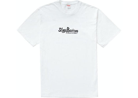 Supreme CLOTHING SUPREME STAY POSITIVE TEE WHITE