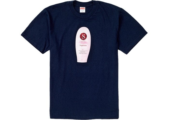 Vêtements Supreme SUPREME CREAM TEE NAVY CTFW19N