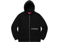 SUPREME CLOTHING SUPREME THERMAL ZIP UP SWEATERSHIRT BLACK