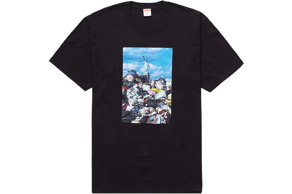 SUPREME TRASH TEE BLACK