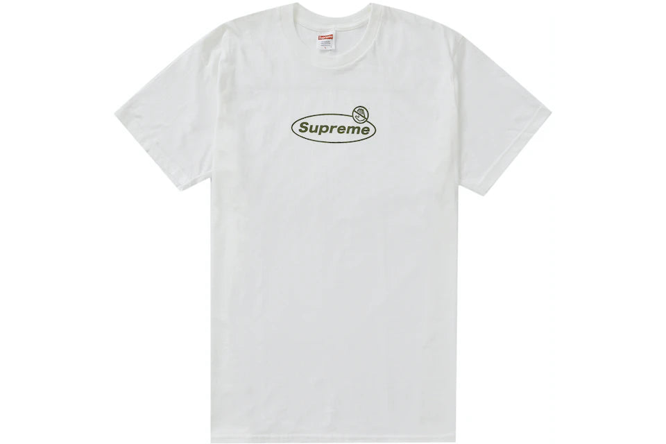 SUPREME WARNING TEE WHITE