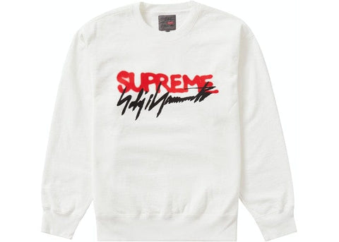 SUPREME CLOTHING SUPREME YOHJI YAMAMOTO CREWNECK WHITE