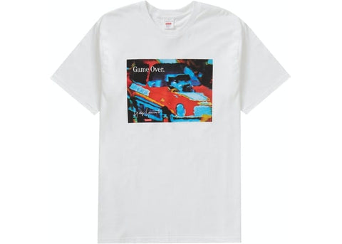 SUPREME CLOTHING SUPREME YOHJI YAMAMOTO GAME OVER TEE WHITE SUP-YOYGOTWH