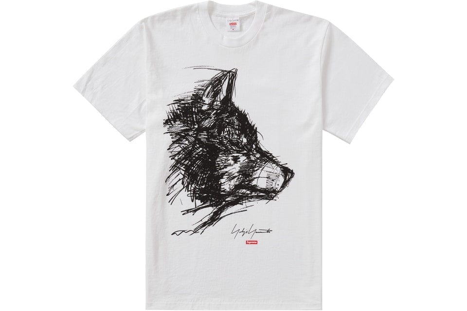 SUPREME CLOTHING SUPREME YOHJI YAMAMOTO SCRIBBLE WOLF TEE