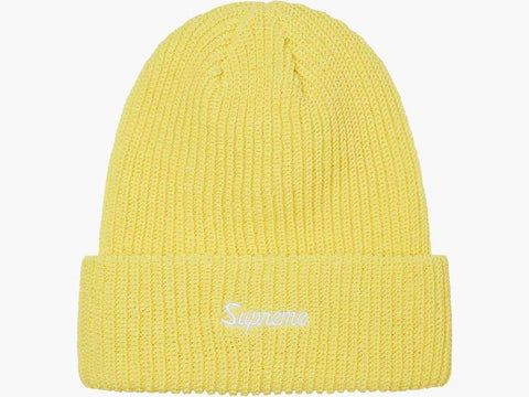 SUPREME ACCESSORIES SUPREME LOOSE GAUGE BEANIE LIGHT YELLOW t8Fk8BbyY
