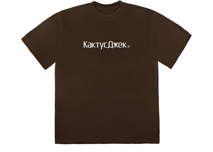 TRAVIS SCOTT CLOTHING TRAVIS SCOTT CJ LOGO WASHED BROWN