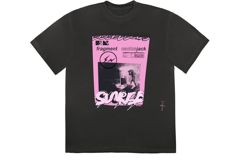 TRAVIS SCOTT CLOTHING TRAVIS SCOTT CJ FOR FRAGMENT PINK SUNRISE T-SHIRT