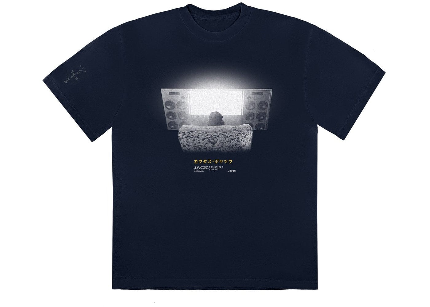 TRAVIS SCOTT CLOTHING TRAVIS SCOTT CHAIR TEE BLACK CJPS-SS35_L