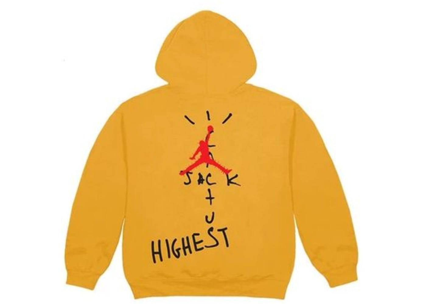 TRAVIS SCOTT CLOTHING TRAVIS SCOTT X JORDAN CACTUS JACK HIGHEST HOODIE GOLD