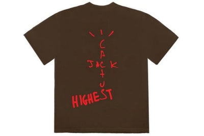 TRAVIS SCOTT CLOTHING TRAVIS SCOTT X JORDAN CACTUS JACK HIGHEST T-SHIRT BRUN