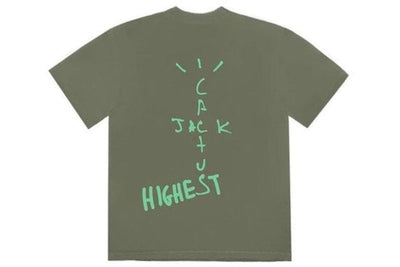 TRAVIS SCOTT CLOTHING TRAVIS SCOTT X JORDAN CACTUS JACK HIGHEST T-SHIRT OLIVE