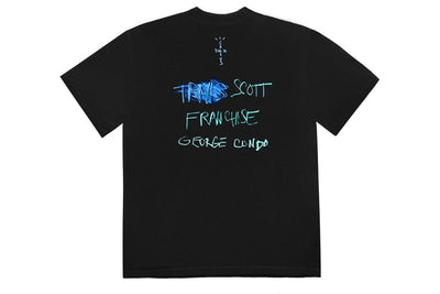 TRAVIS SCOTT CLOTHING TRAVIS SCOTT PORTRAIT OF TRAVIS TITLE T-SHIRT NOIR