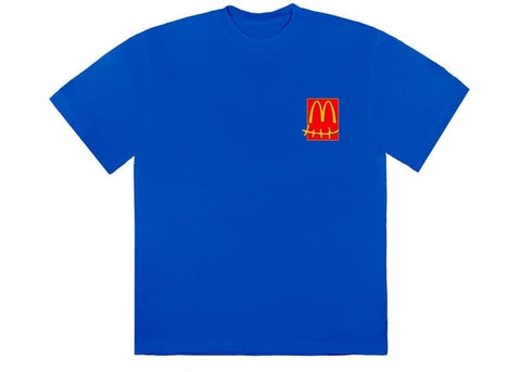 TRAVIS SCOTT CLOTHING TRAVIS SCOTT X MCDONALD'S ACTION FIGURE SERIES III T-SHIRT BLUE