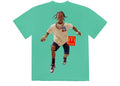 TRAVIS SCOTT CLOTHING TRAVIS SCOTT X MCDONALD'S ACTION FIGURE SERIES IV T-SHIRT TEAL TS-XMAFSIT