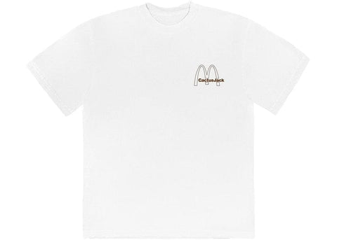 TRAVIS SCOTT CLOTHING TRAVIS SCOTT X MCDONALD'S VINTAGE ACTION T-SHIRT WHITE